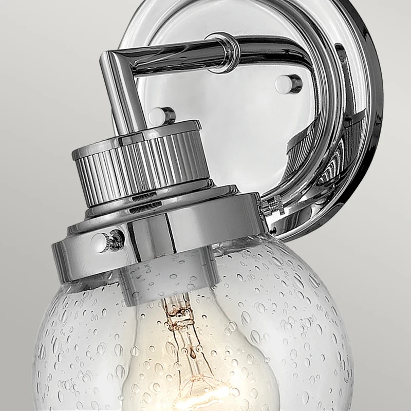 Badkamer wandlamp Poppy, 1-lamp, chroom